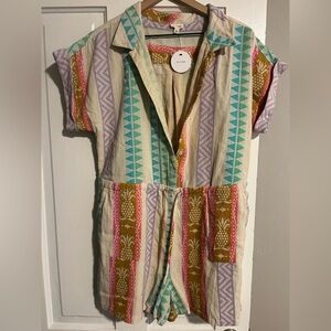 En Creme Multicolor Striped Dress